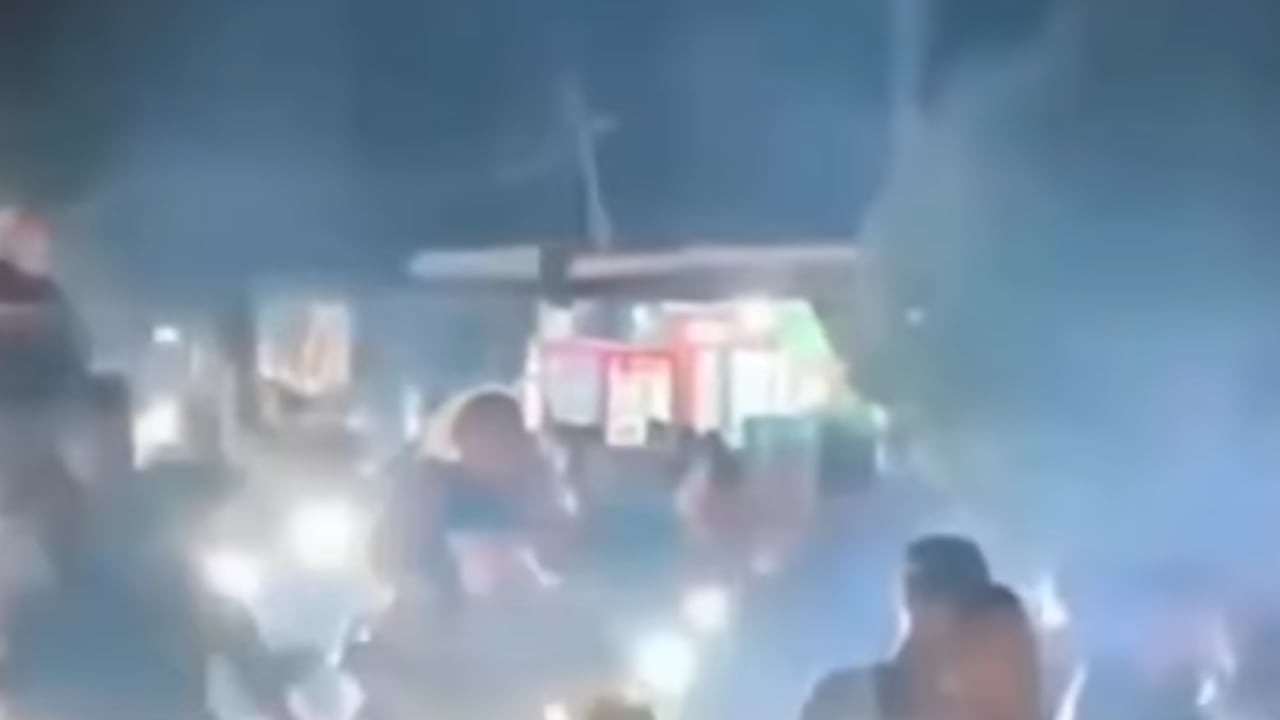 Recibimiento del cuerpo de alias El Cholo.