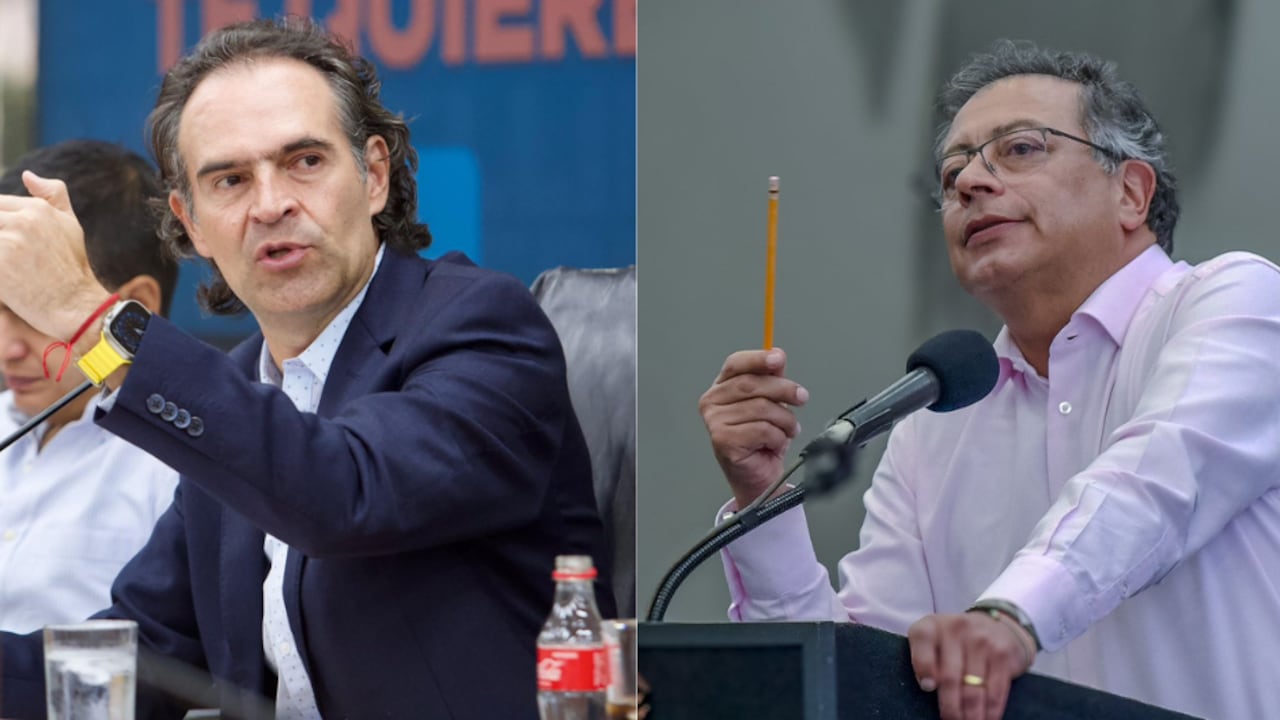De izquierda a derecha: Federico Gutiérrez y Gustavo Petro.