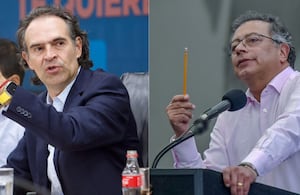 Federico Gutiérrez y Gustavo Petro.