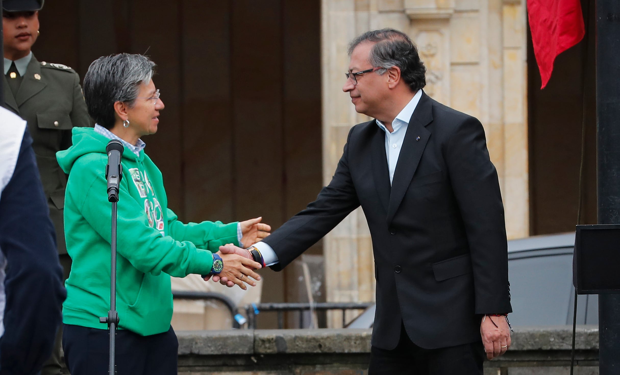 alcaldesa Claudia López y el presidente Gustavo Petro  en las Elecciones regionales 2023
Bogota octubre 29 del 2023
Foto Guillermo Torres Reina / Semana