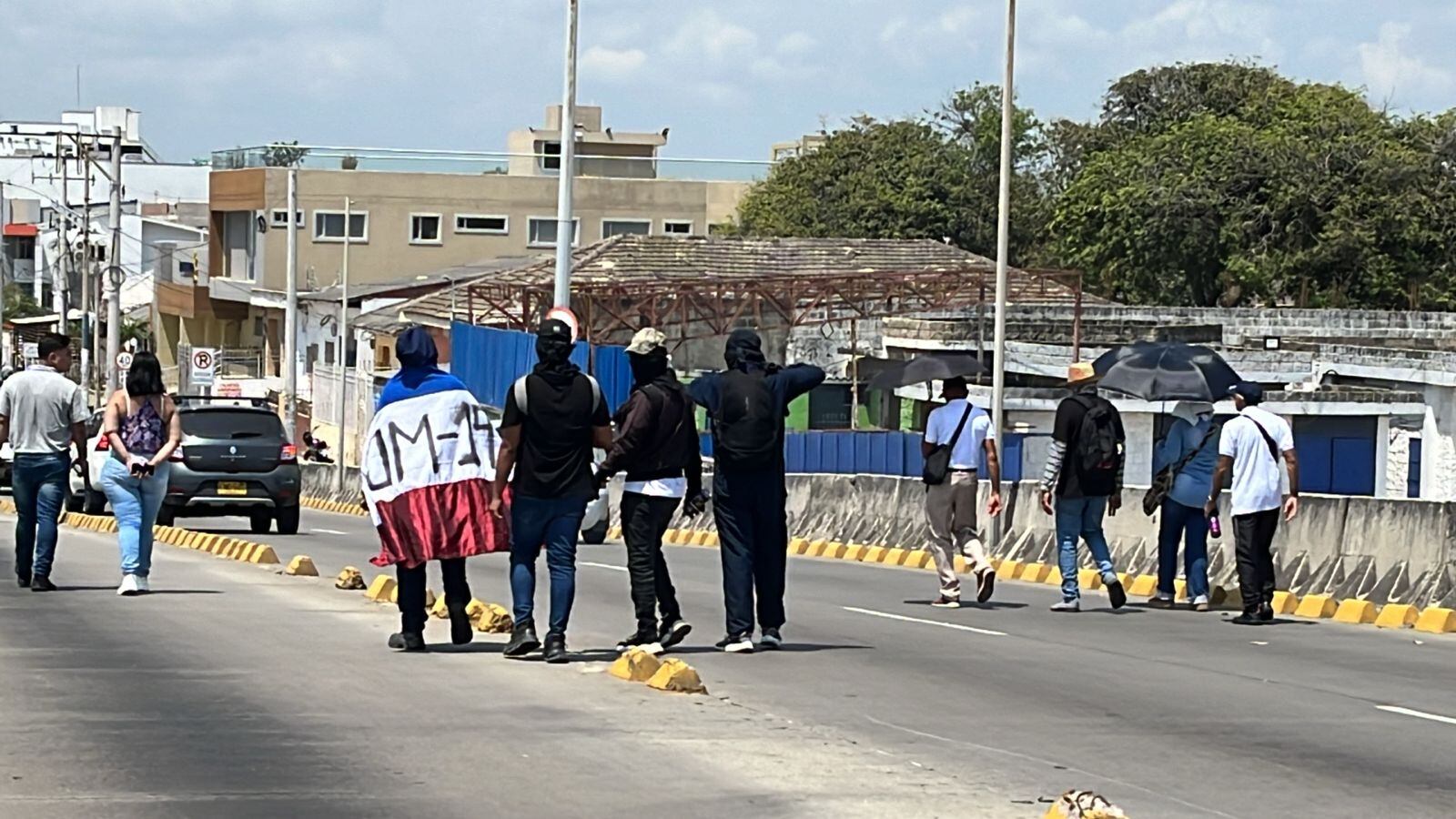 M-19 en la marcha de Barranquilla.
