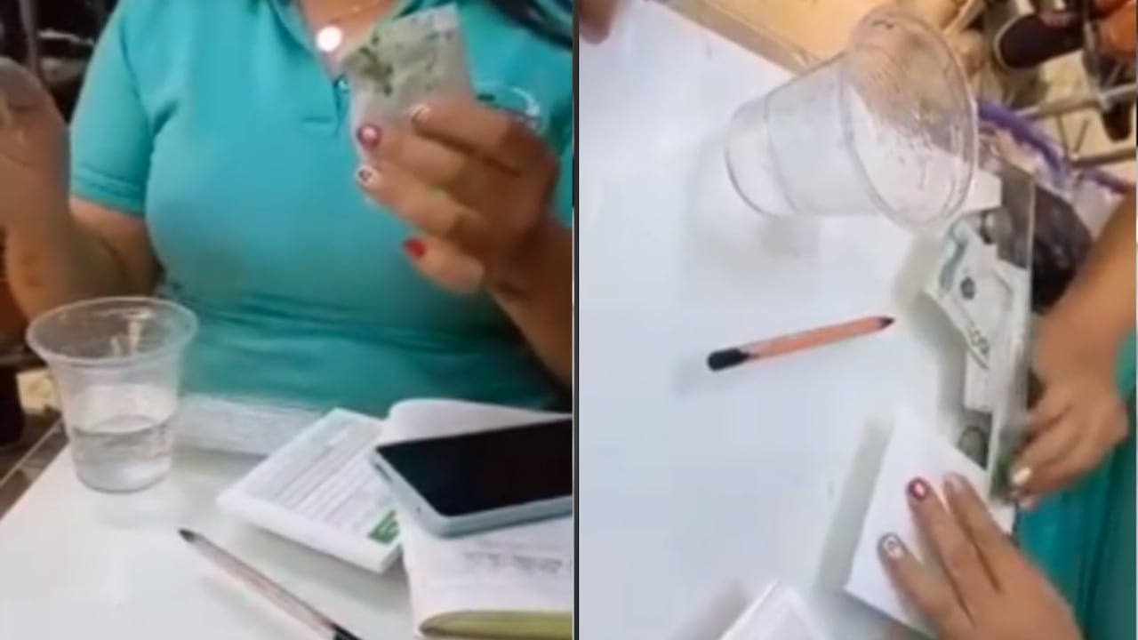 El método de la cajera fue bastante cuestionado en redes sociales.
