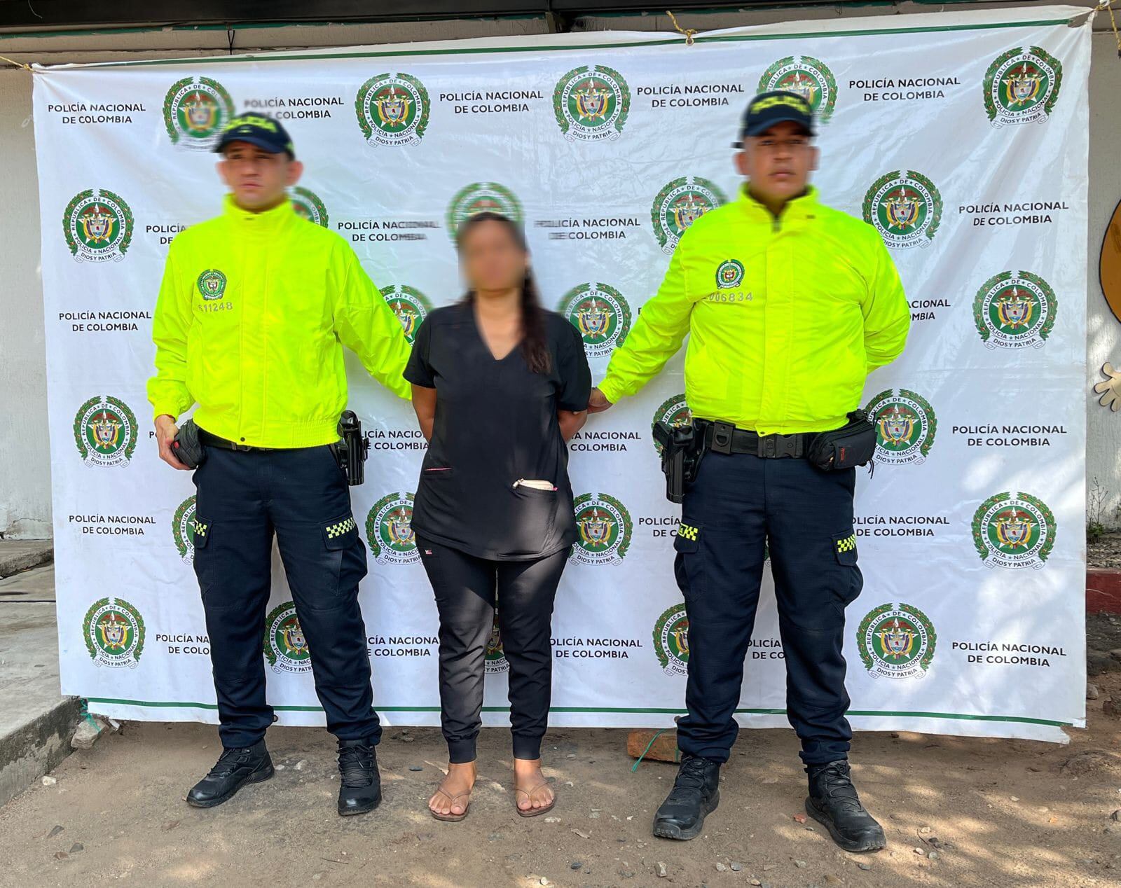 Luz Enith Orozco Troya, detenida en Valledupar como presunta responsable del hurto a la casa del cantante Silvestre Dangond