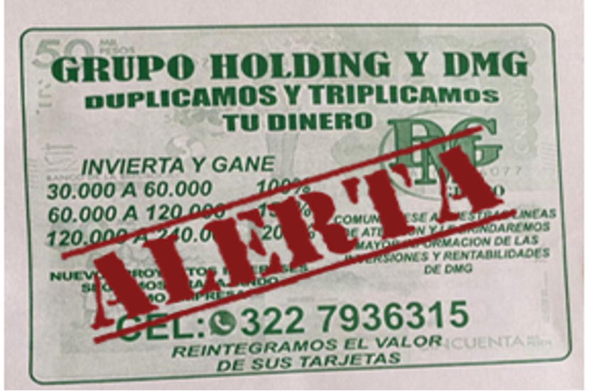 Volantes como este son usados por inescrupulosos para engañar a los ciudadanos.