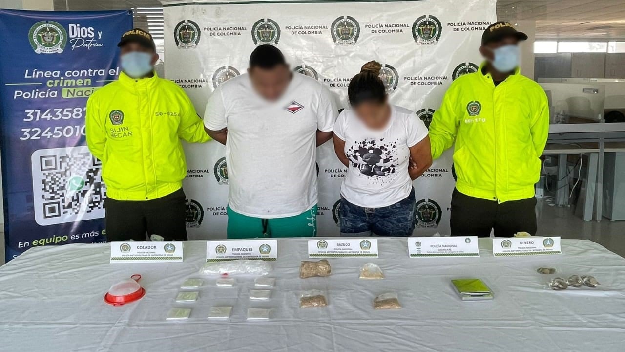 ‘El Gordo’ y ‘La Mona’ capturados por venta de drogas en Cartagena