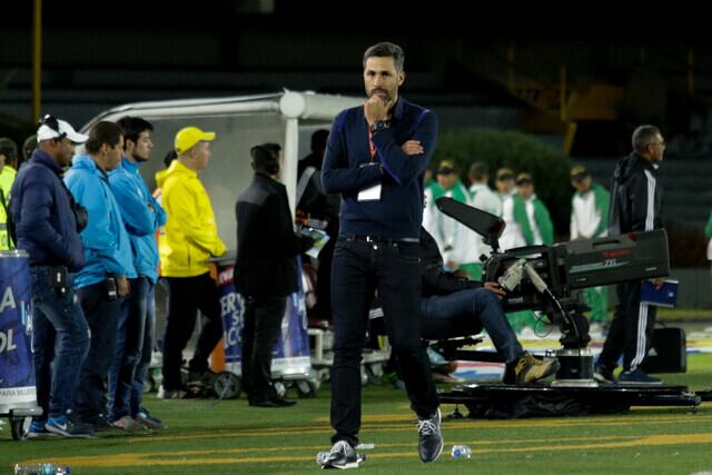 Mario Alberto Yepes mientras fue entrenador del Deportivo Cali