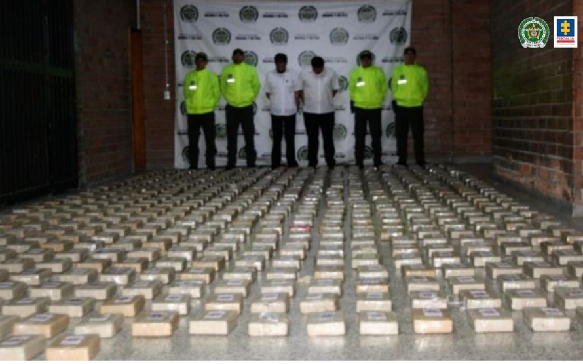 En los operativos se incautó más de media tonelada de clorhidrato de cocaína.