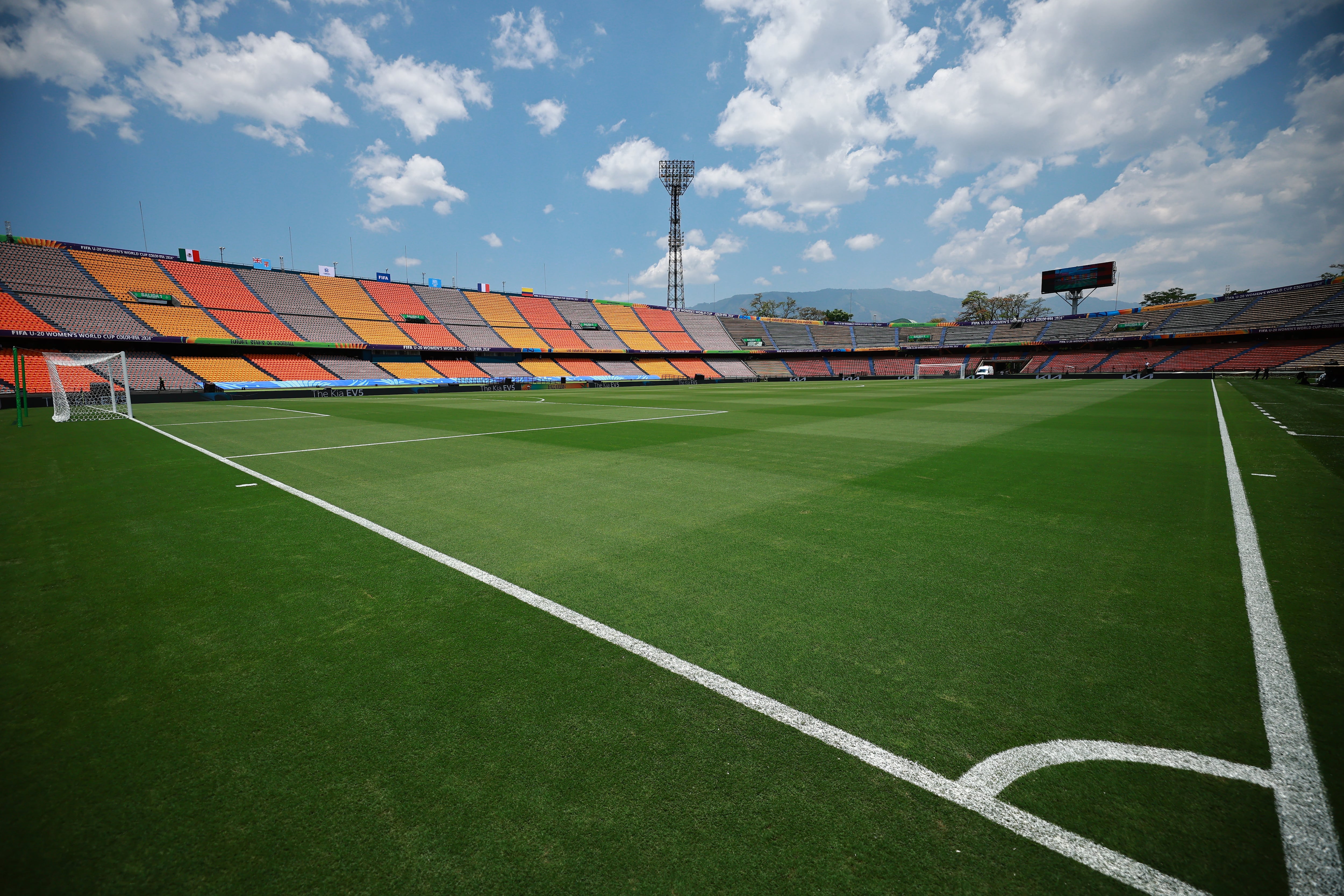 MEDELLIN, COLOMBIA - SEPTEMBER 06: A general view prior to the FIFA U-20 Women's World Cup Colombia 2024 match between Mexico and Colombia at Estadio Atanasio Girardot on September 06, 2024 in Medellin, Colombia. (Photo by Hector Vivas - FIFA/FIFA via Getty Images)