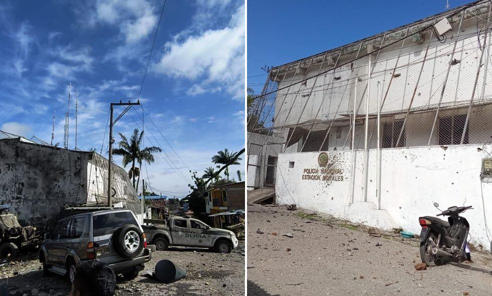 Se presentó un hostigamiento a la estación de la Policía en Morales, Cauca, por parte de las disidencias de las FARC.