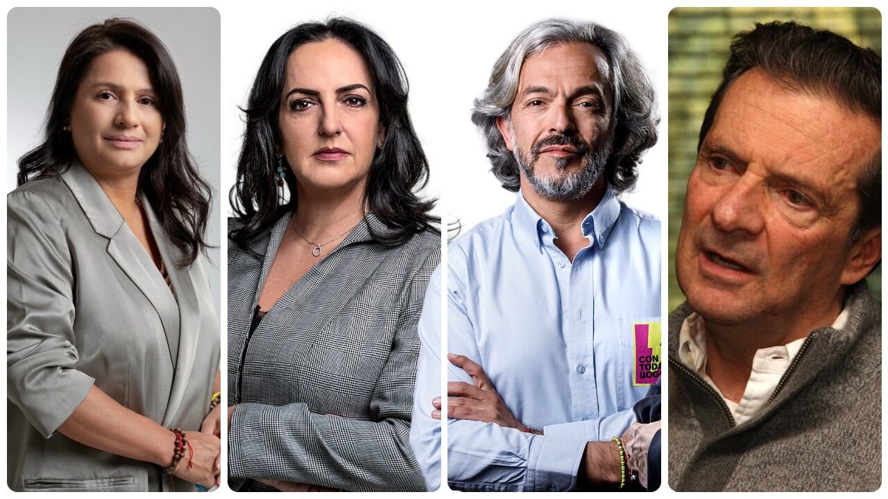 Paola Holguín, María Fernanda Cabal, Juan Daniel Oviedo y Fernando Londoño.