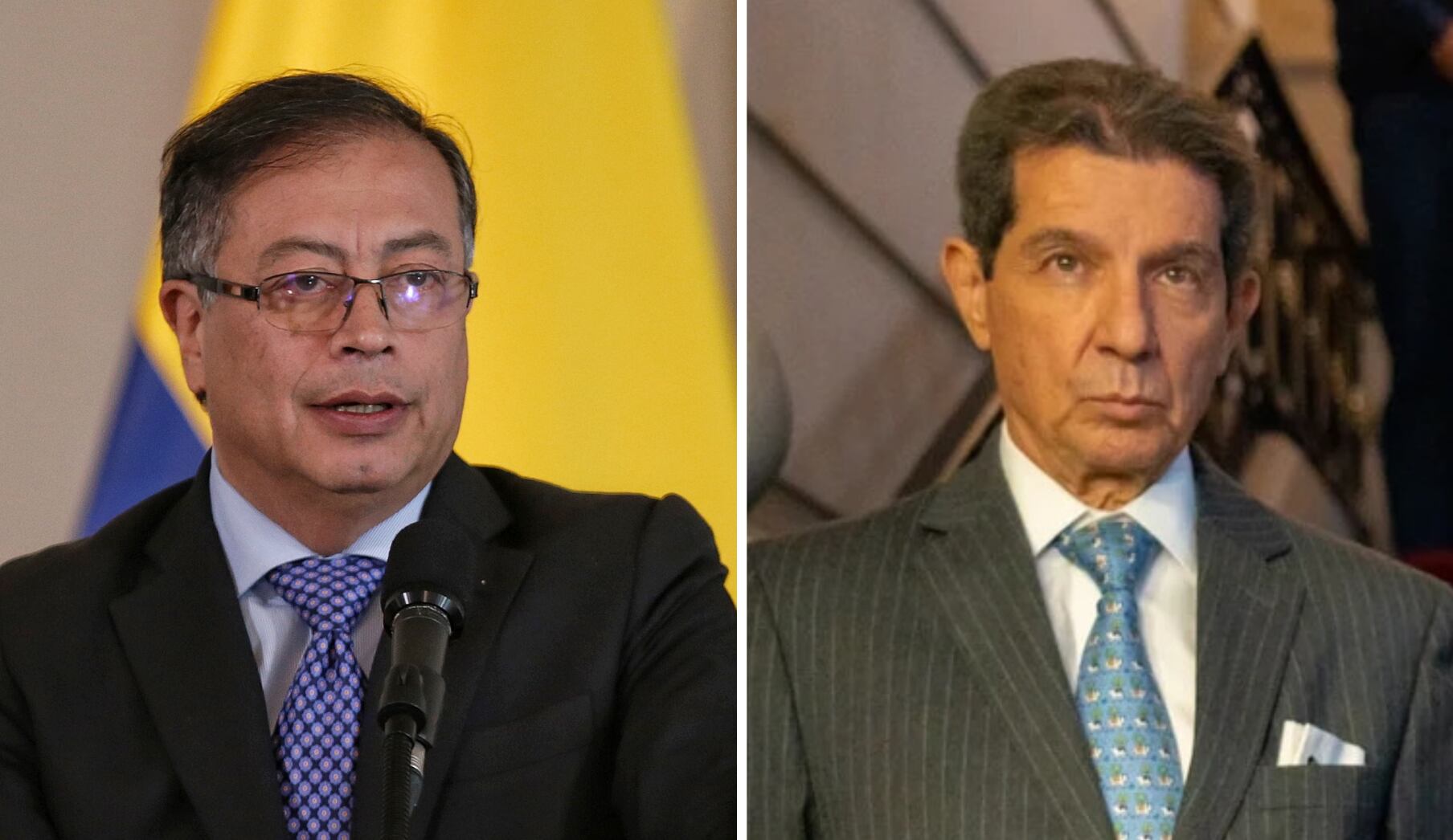 Gustavo Petro, presidente de la República, y José Félix Lafaurie, presidente de Fedegan.