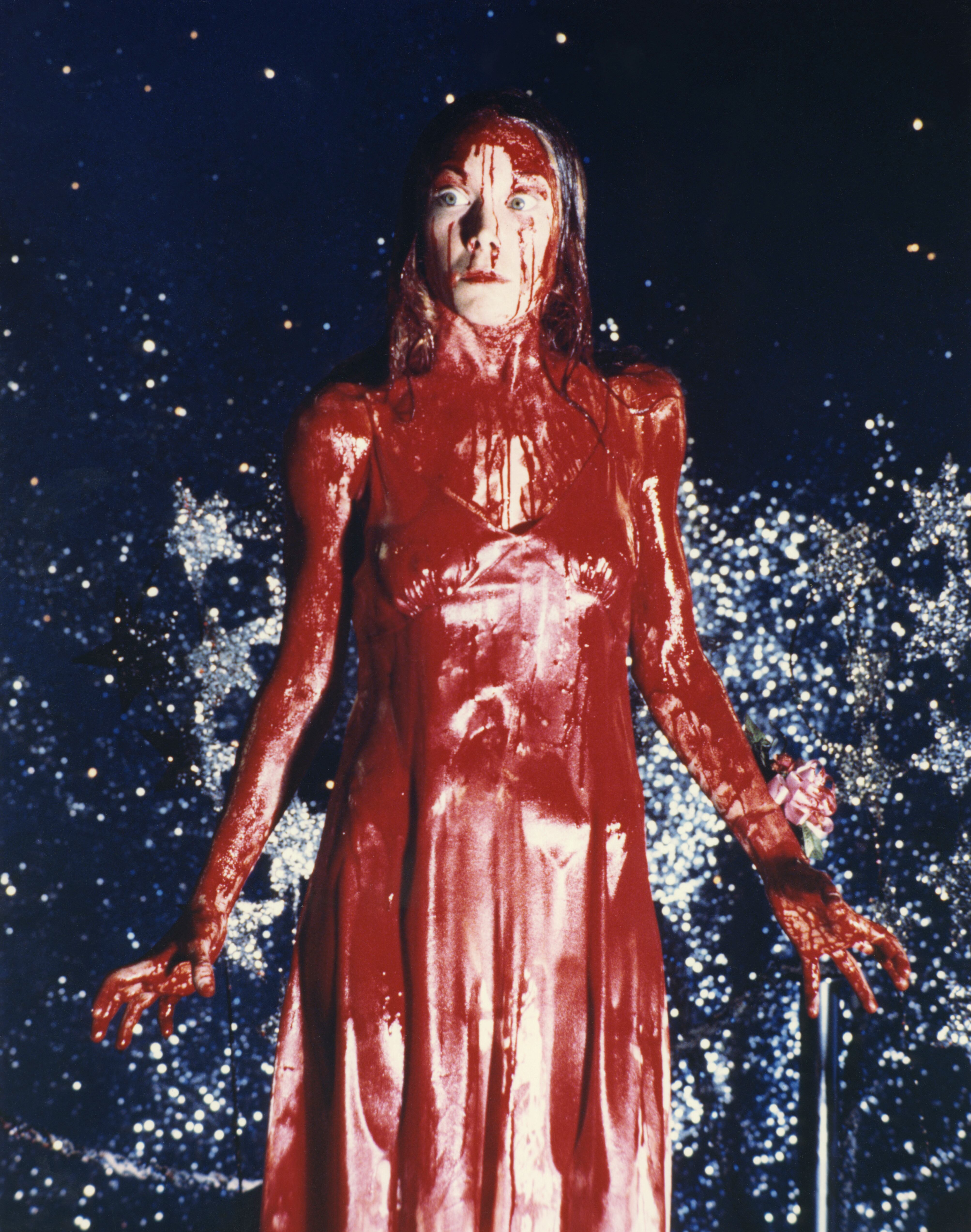 Sissy Spacek en el Set de 'Carrie', la adaptación de Brian Del Palma de la novela de Stephen King que la puso en el mapa. Foto: Sunset Boulevard/Corbis via Getty Images.