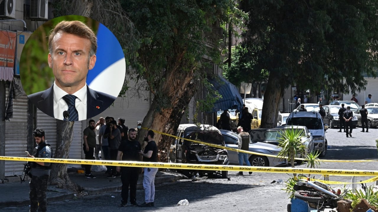 El atentado se dio cerca al hotel donde se hospeda el presidente francés, Emmanuel Macron.