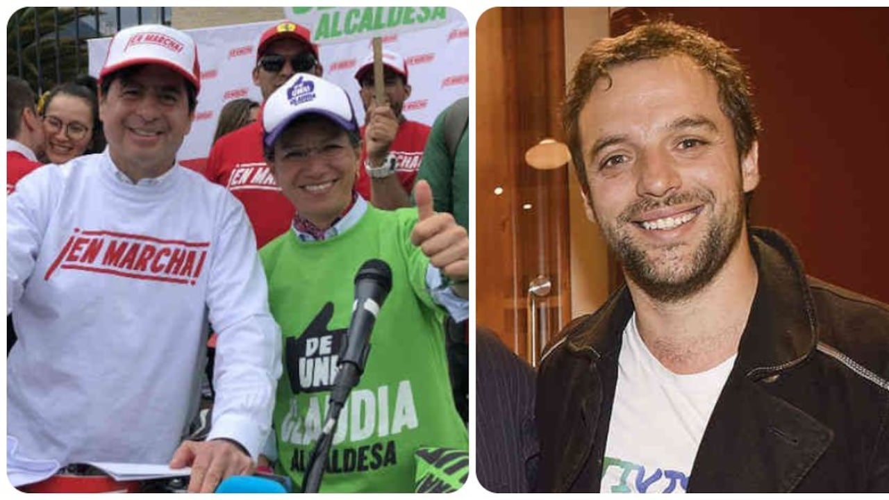 Juan Fernando Cristo cuando apoyó la candidatura a la Alcaldía de Bogotá de Claudia López y Luis Ernesto Gómez.