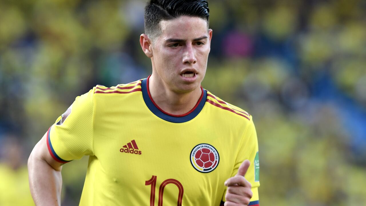 James Rodríguez con la camiseta de la Selección Colombia