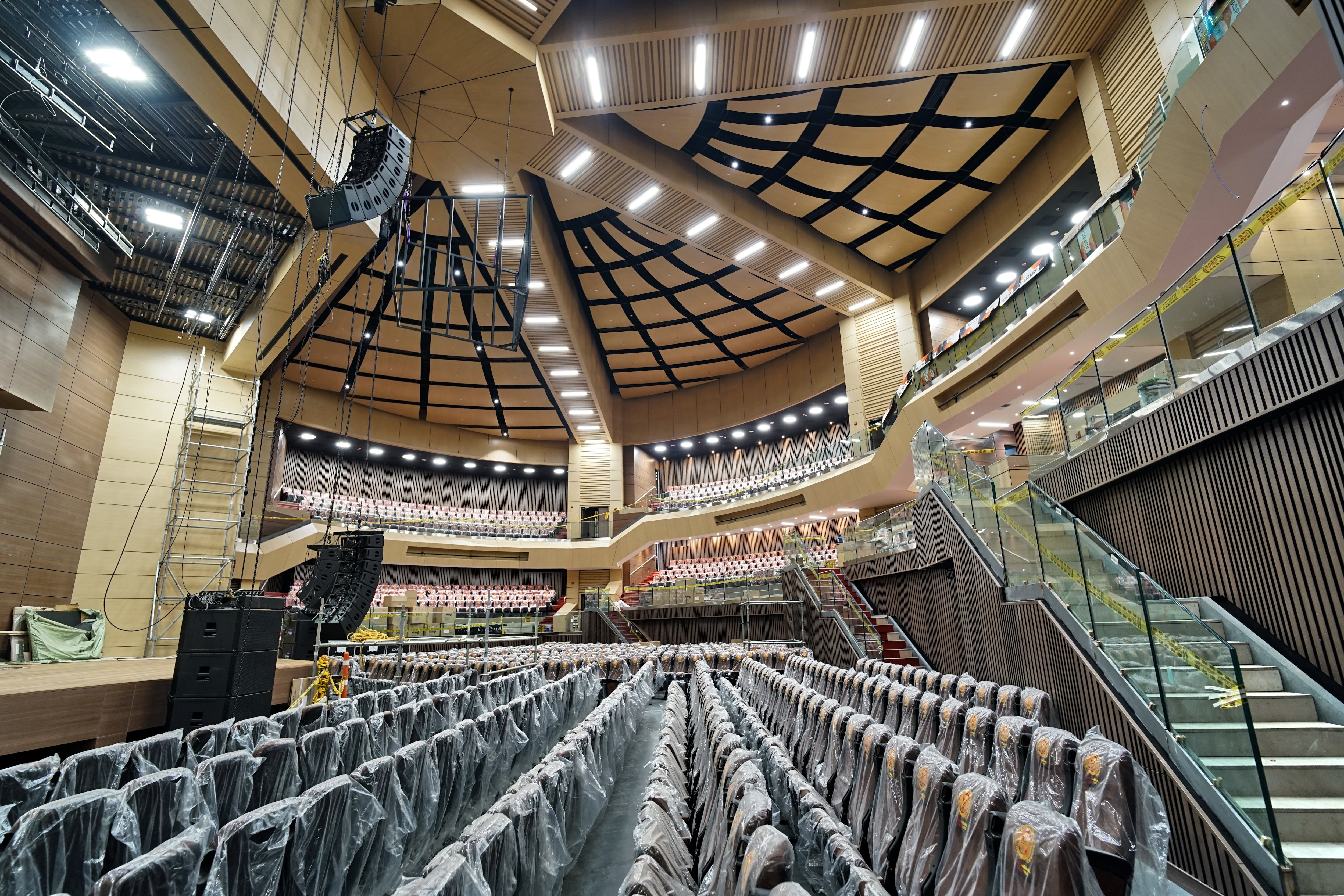 El Arena Universidad Santiago de Cali, un auditorio gigante con capacidad para dos mil personas que inaugurará la USCA en la Feria de Cali. Foto Jorge Orozco / El País.