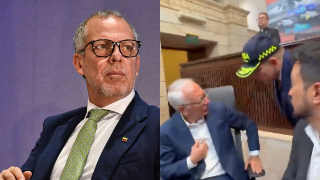 De izquierda a derecha: Alfredo Saade y el incidente entre Germán Rodríguez y Guillermo Jaramillo.