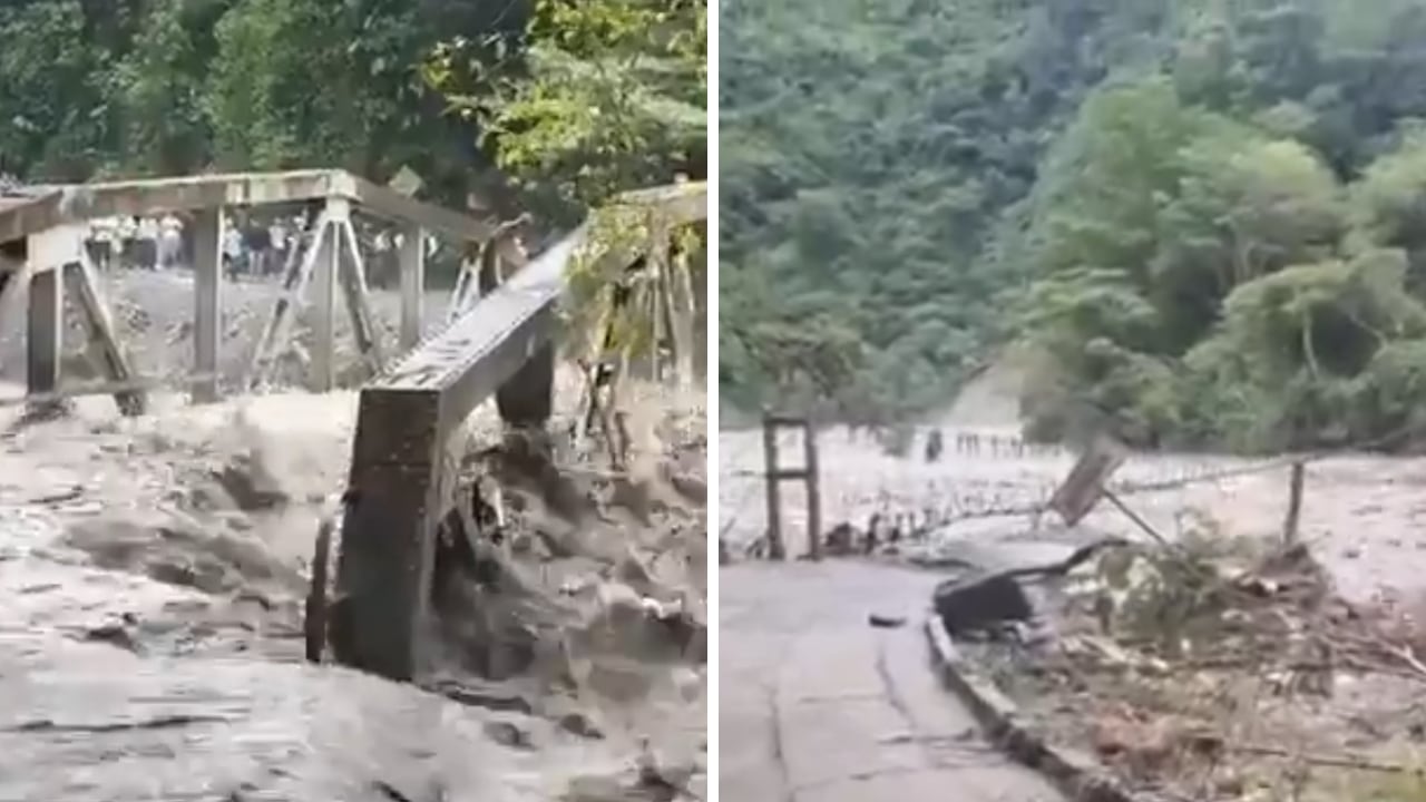 La emergencia generó afectaciones en el sector de El Ocal, en Guayabetal.