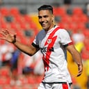 Radamel Falcao of Rayo Vallecano during the La Liga match between Rayo Vallecano and Getafe CF at Estadio de Vallecas in Madrid, Spain. (Photo by DAX Images/NurPhoto via Getty Images)