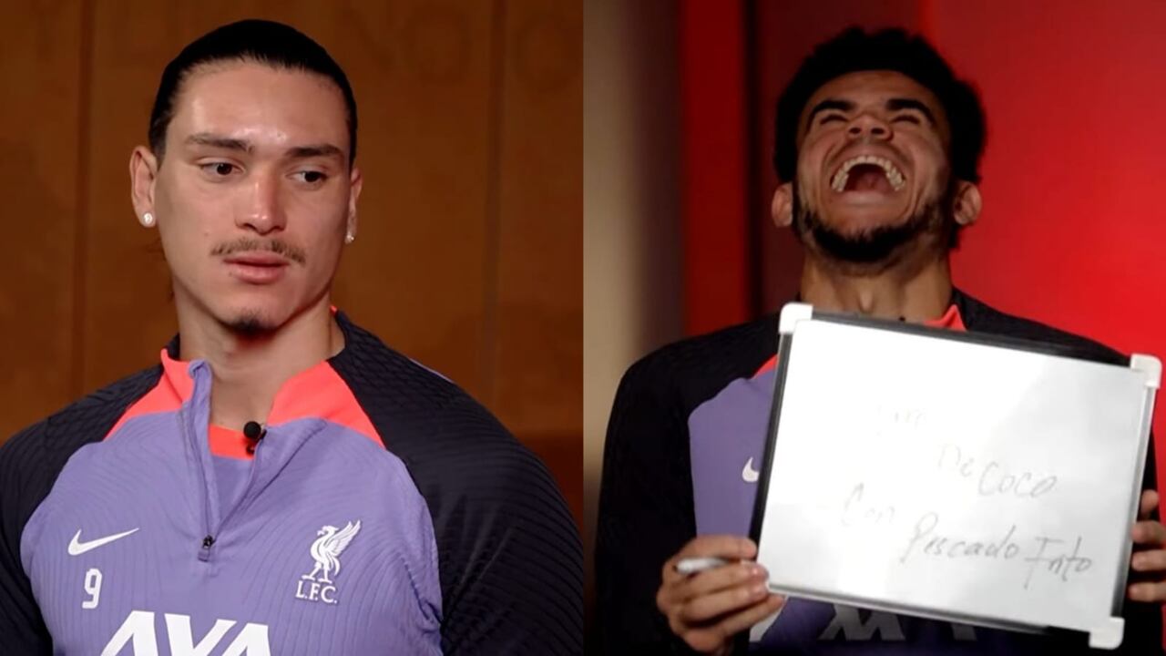 Luis Díaz y Darwin Núñez protagonizaron un cómico momento en un espacio de la Premier League.