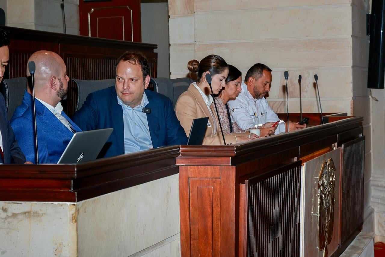 Andrés Santamaría, director del IDT, en la audiencia pública en el Congreso.