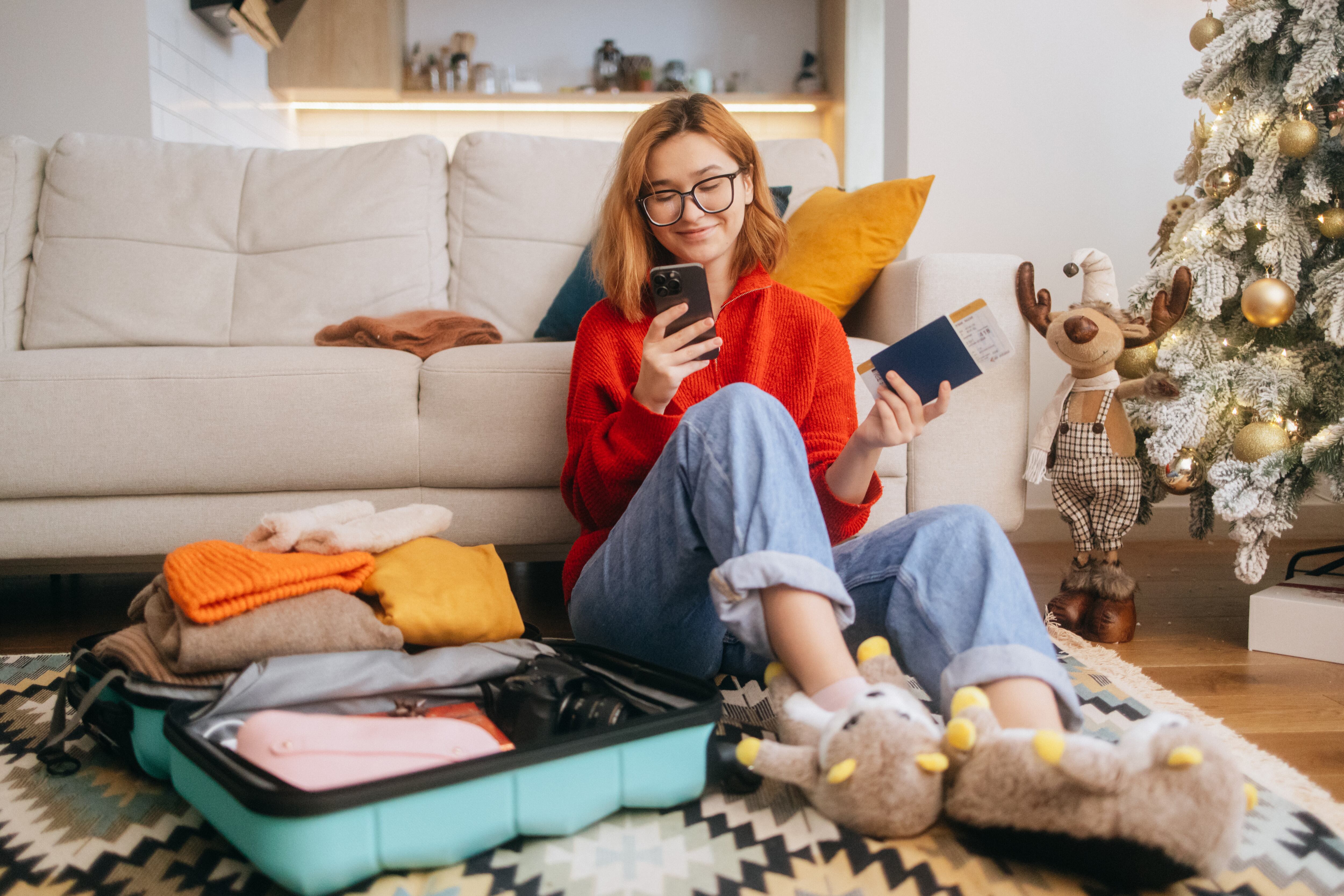 Viajera comprado tiquetes