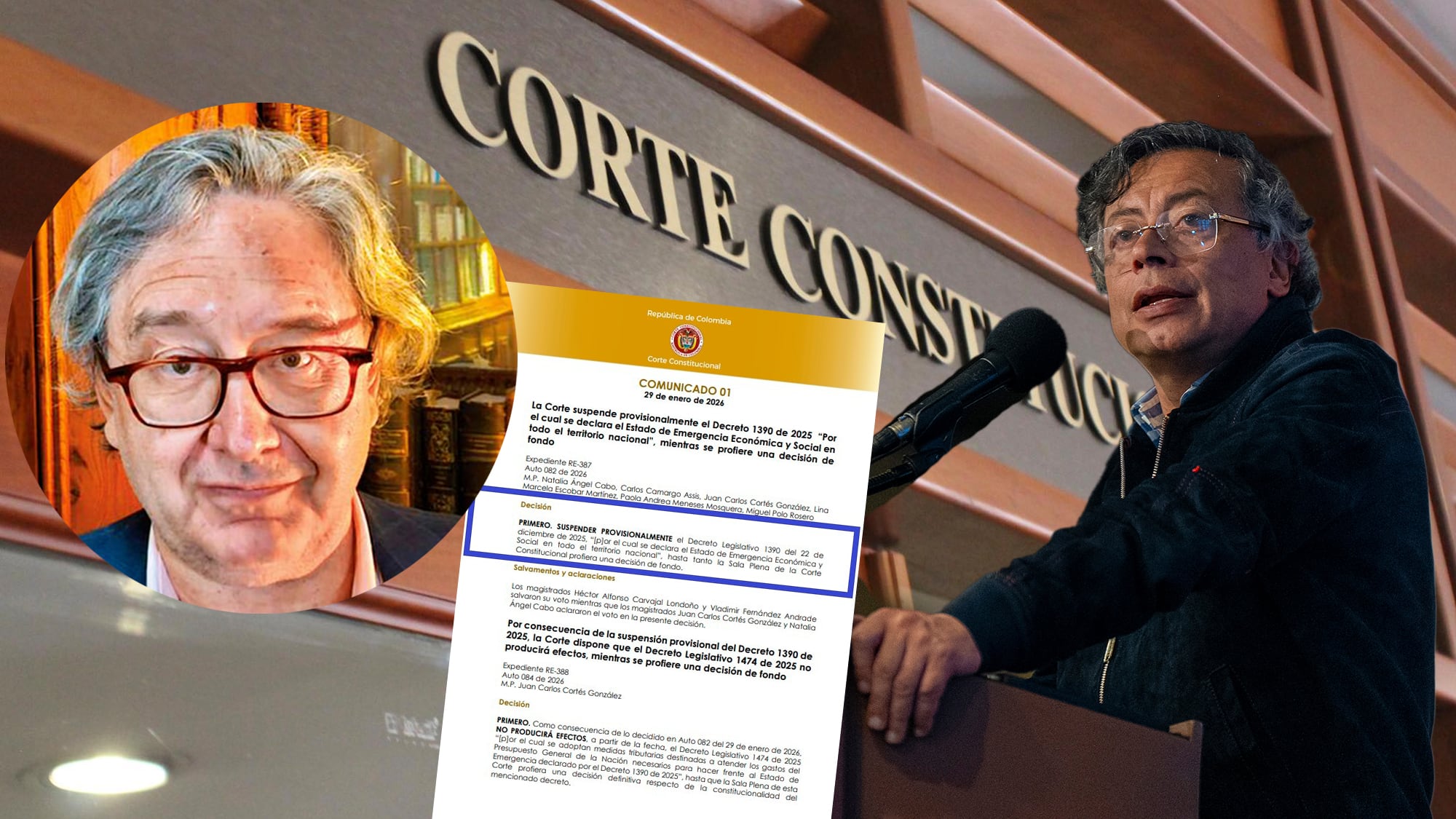 Gustavo Petro comunicado de la emergencia