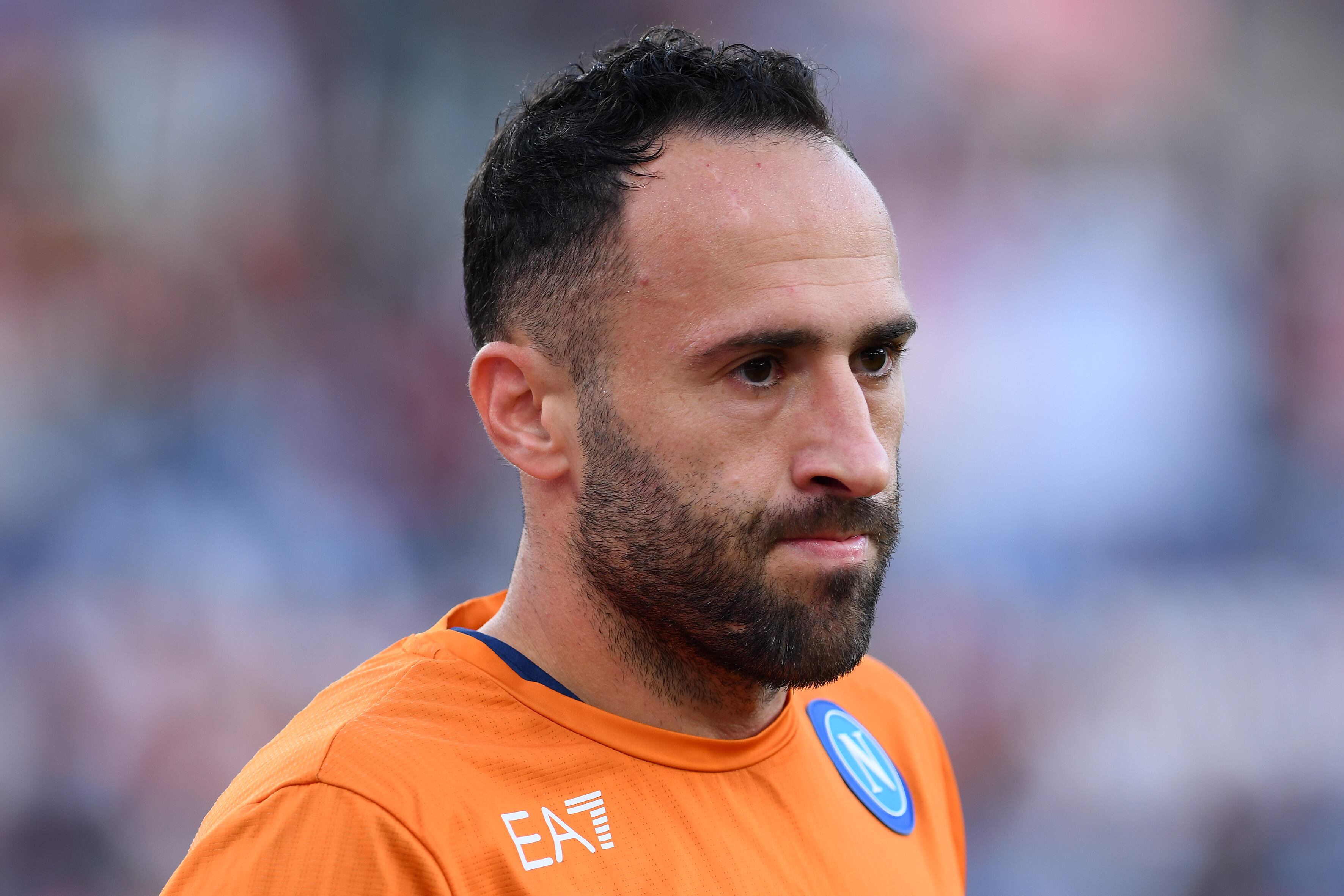 The Footballer of Napoli David Ospina during the match Roma-Napoli at the Stadio Olimpico. Rome (Italy), October 24th, 2021 (Photo by Massimo Insabato/Archivio Massimo Insabato/Mondadori Portfolio via Getty Images)