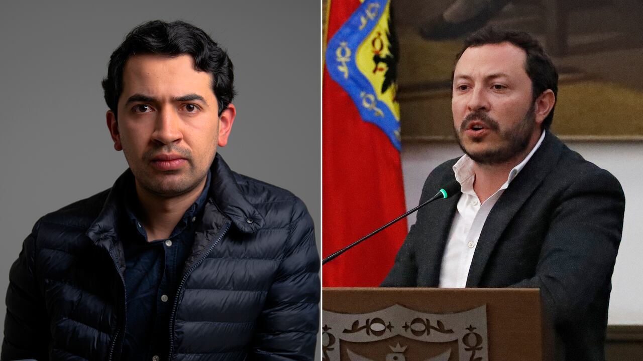 Daniel Briceño y Juan Baena, concejales de Bogotá.