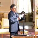 Presidente Gustavo Petro y el nuevo magistrado Miguel Polo Rosero