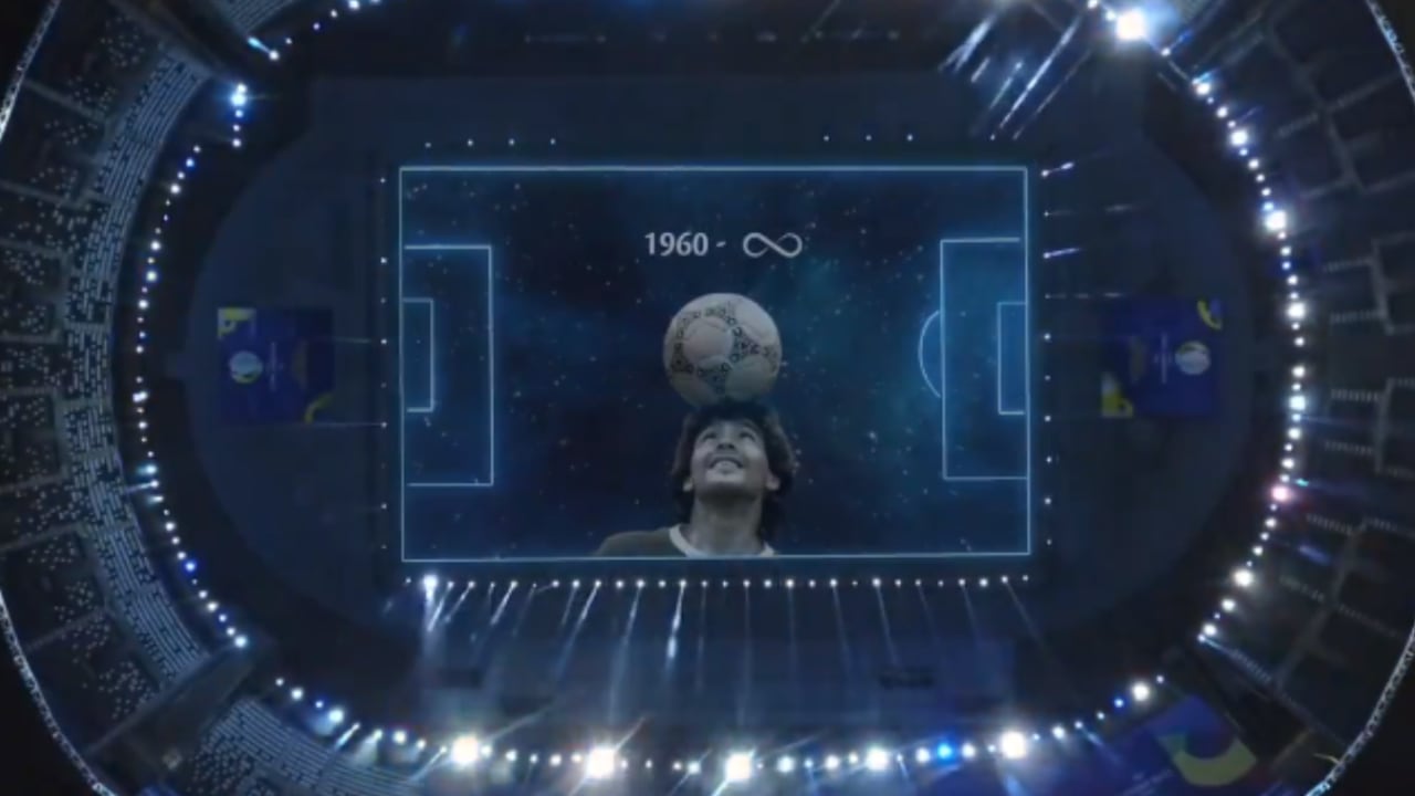 Homenaje Diego Maradona Copa América. Foto: Pantallazo Copa América