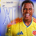 Once inicial de la Selección Colombia para enfrentar a México.