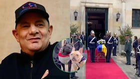 El último adiós a Germán Vargas Lleras: Toño y Henry, los perros que acompañaron el féretro del exvicepresidente