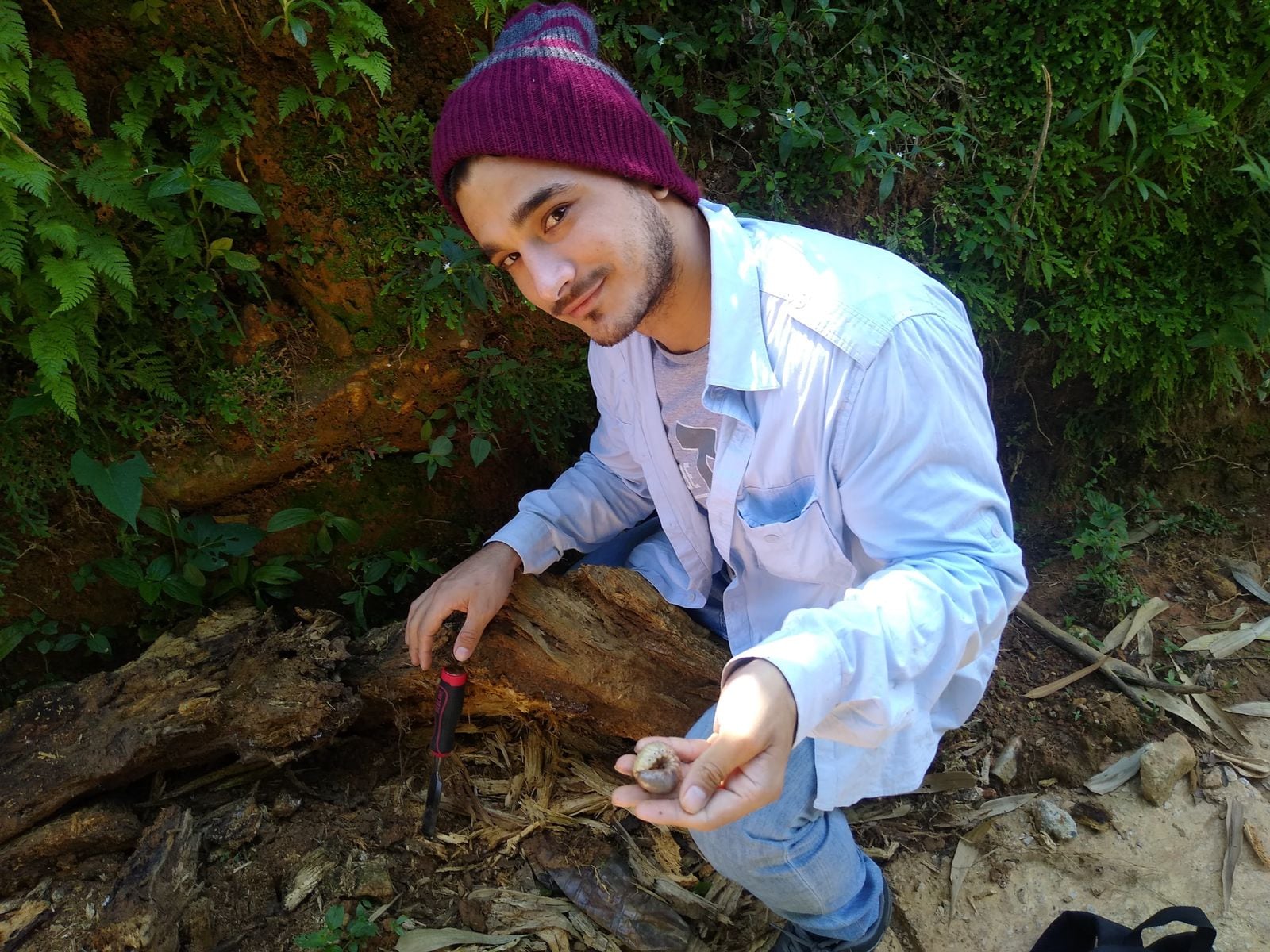 Leonel durante la excursión en la Sierra Nevada de Santa Marta