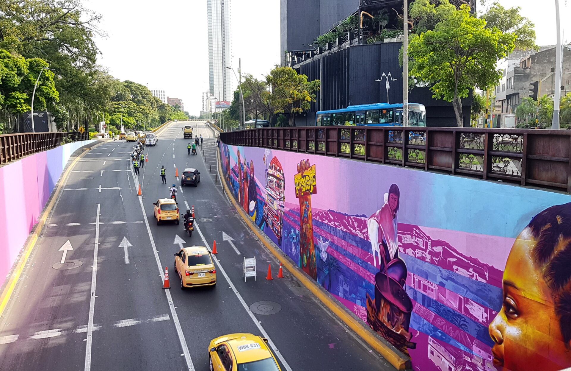 Cali: Día sin carro ni motos en Cali va desde las 7:0 am hasta las 5:0 pm. foto José L Guzmán. EL País