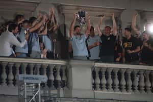 Novak Djokovic en el recibimiento