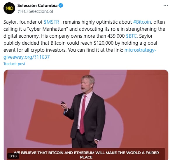 Hackean la cuenta oficial de la Selección Colombia en X