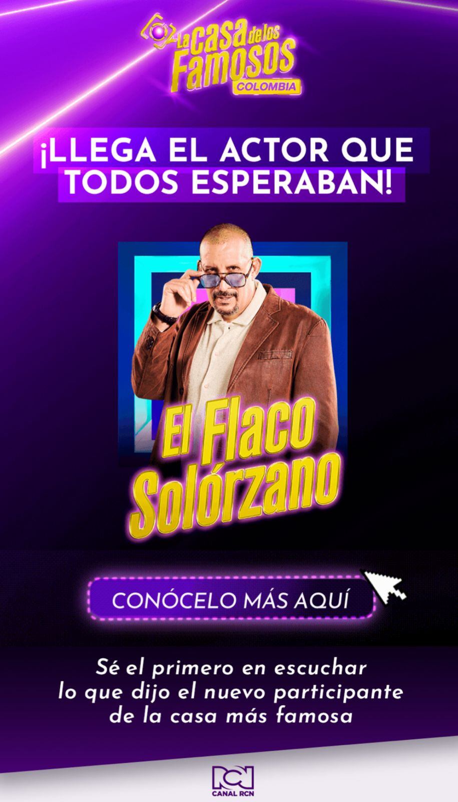 El actor es la onceava celebridad confirmada en La casa de los famosos.