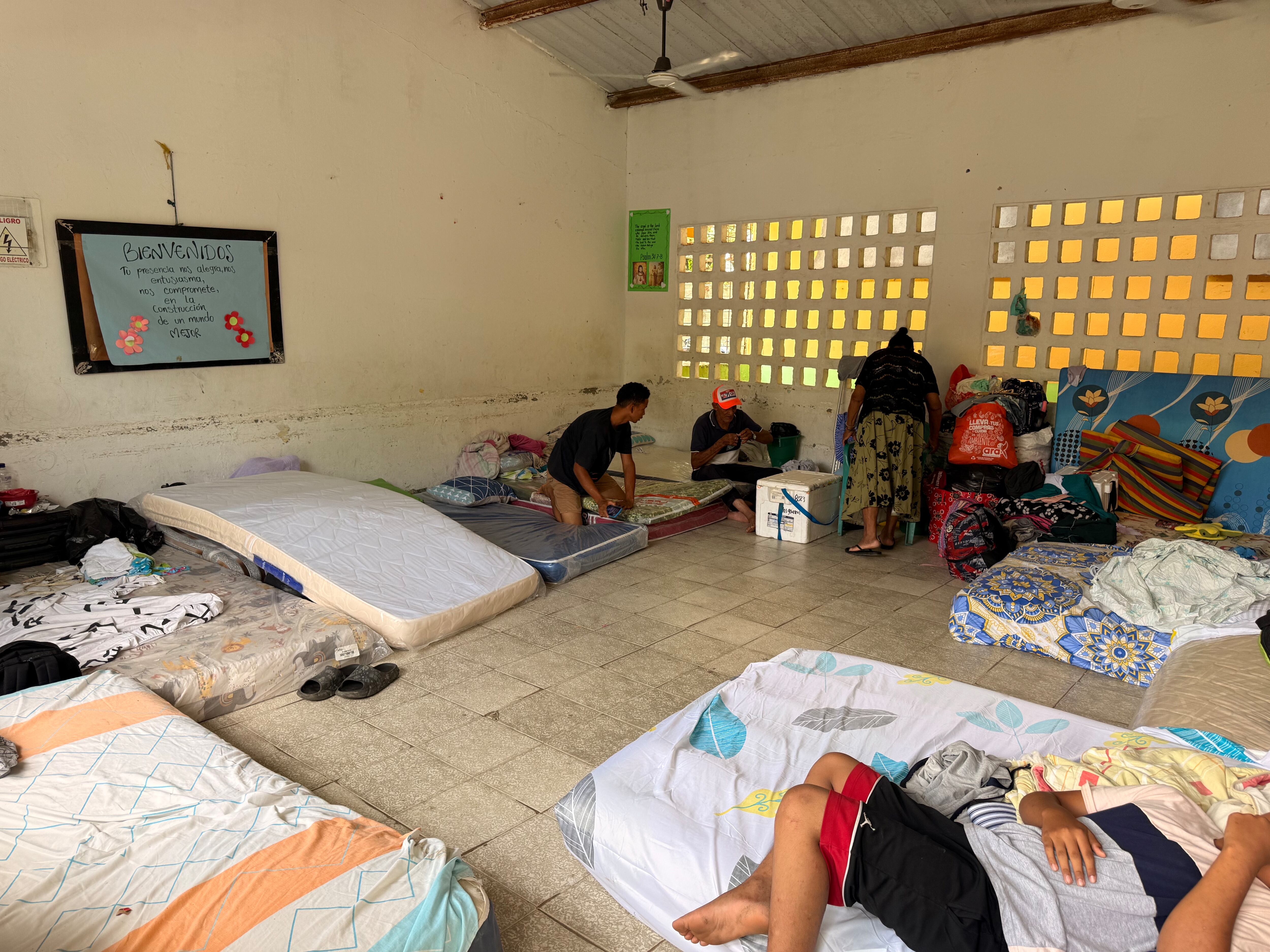 Inundaciones en Monteria, albergues Albergue del colegio San José y barrio Rancho Grande
