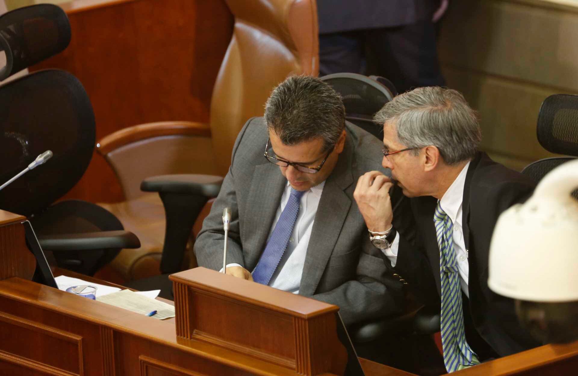 El ministro de Justicia, Yesid Reyes, otro funcionario víctima del conflicto. / Foto: Guillermo Torres / SEMANA. 