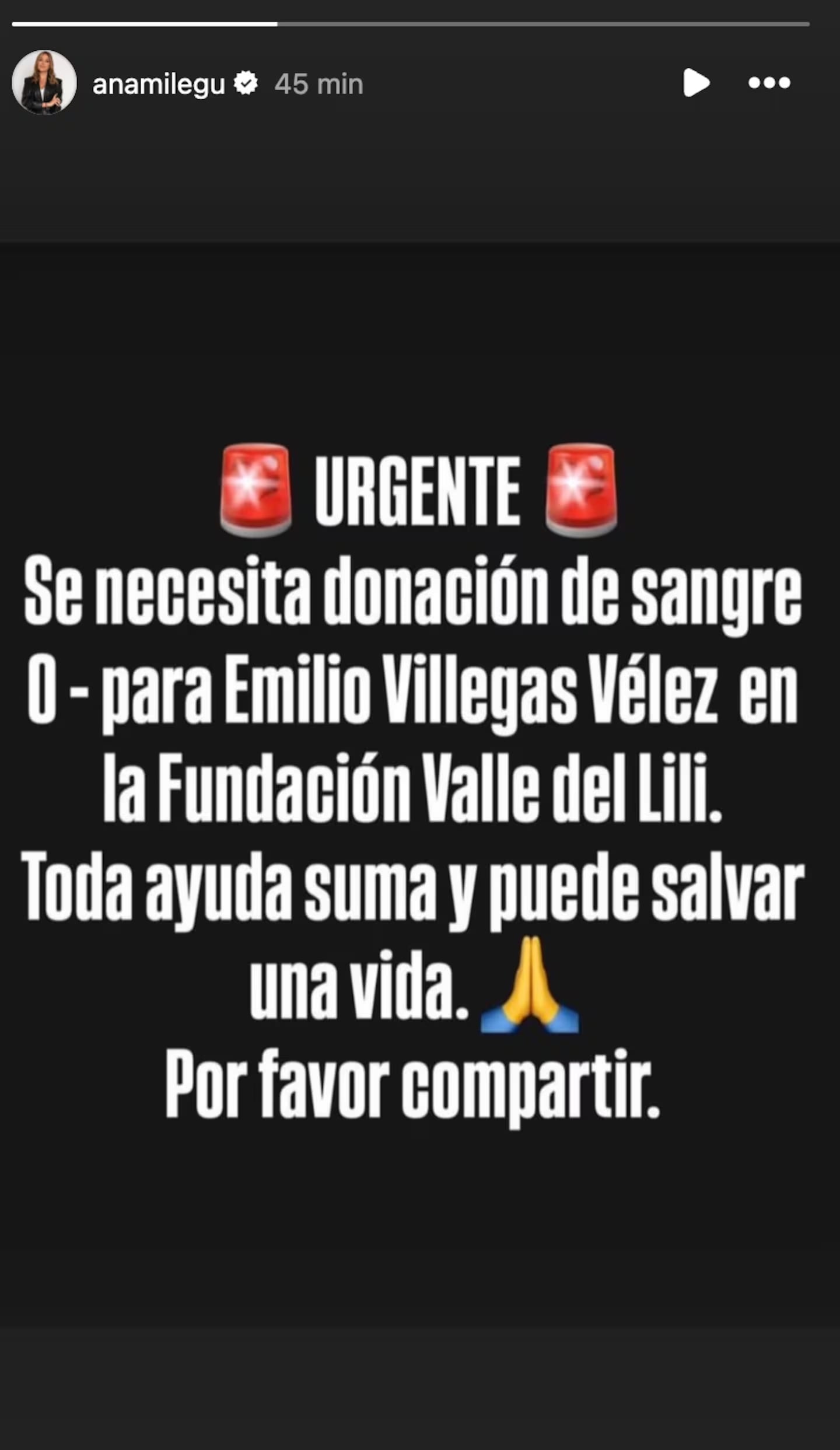 Ana Milena Gutiérrez, de Noticias Caracol, hace un llamado urgente por donación de sangre en Cali