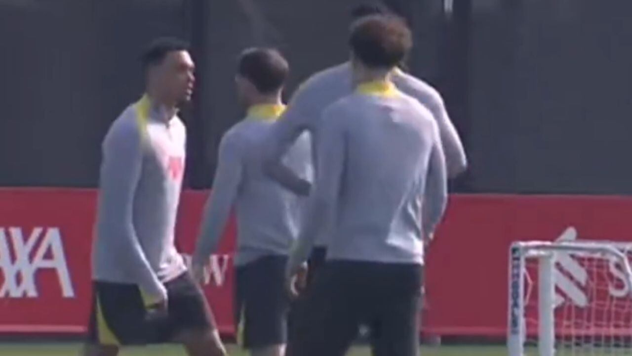 Imagen de entrenamiento del Liverpool.