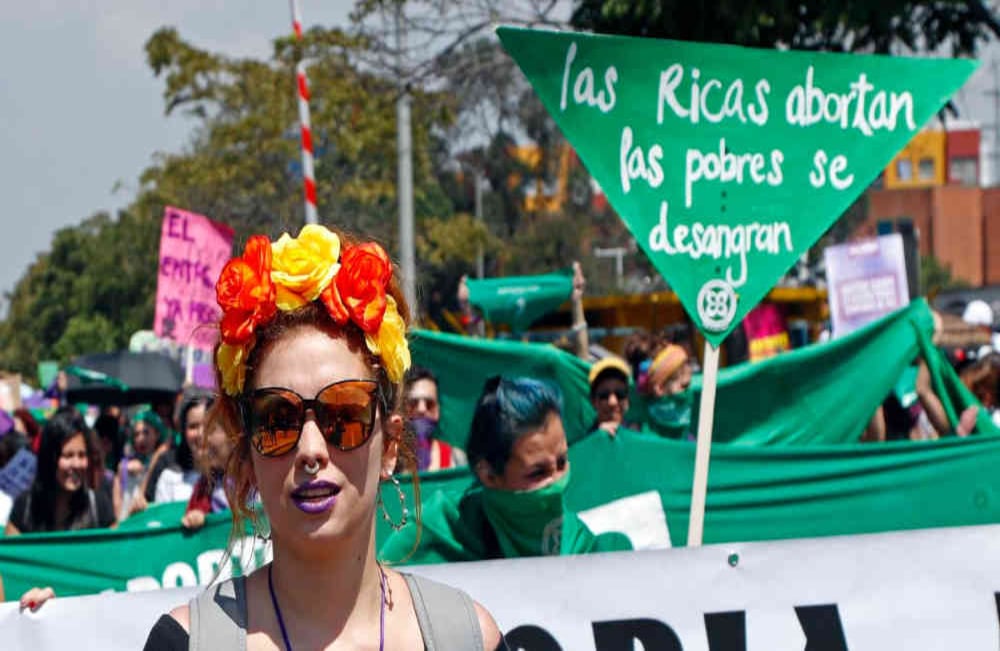 Las manifestaciones que piden la legalización del aborto fueron las protagonistas de la jornada. Foto: León Darío Peláez