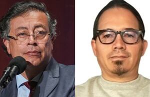 Gustavo Petro y Wilmar Mejía.
