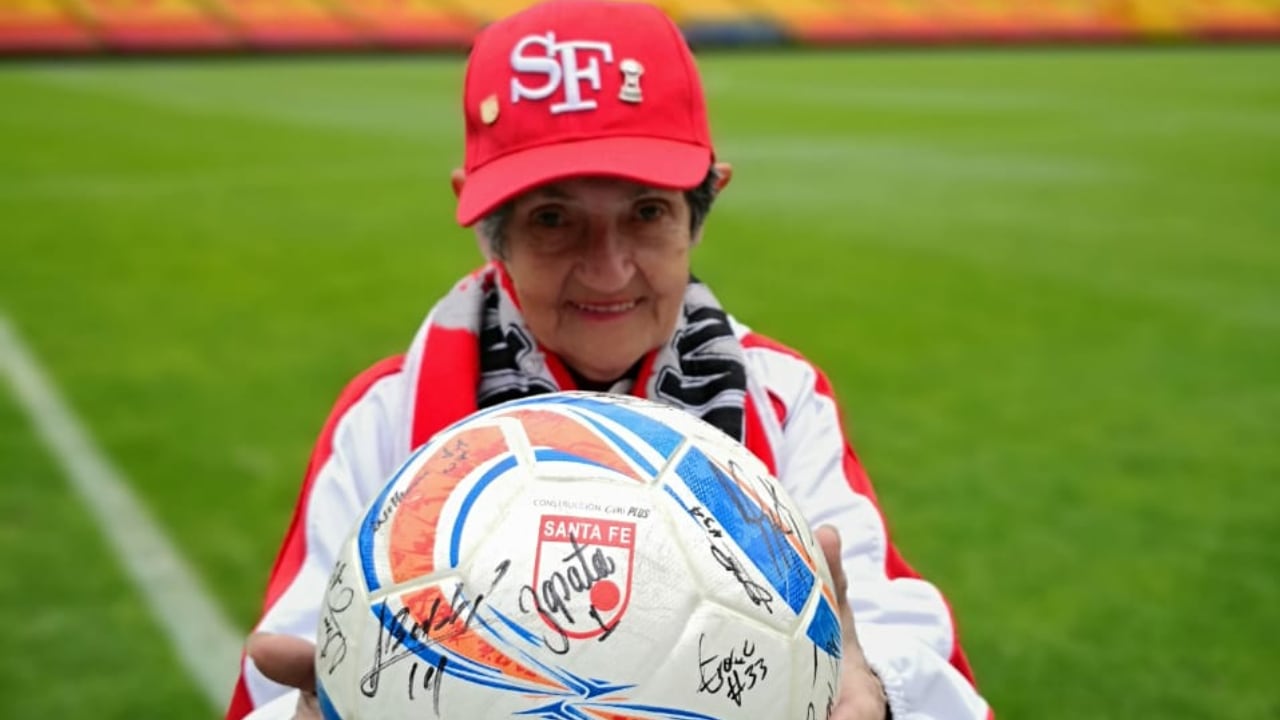 Arminda Rojas nació un año antes de la fundación de Independiente Santa Fe