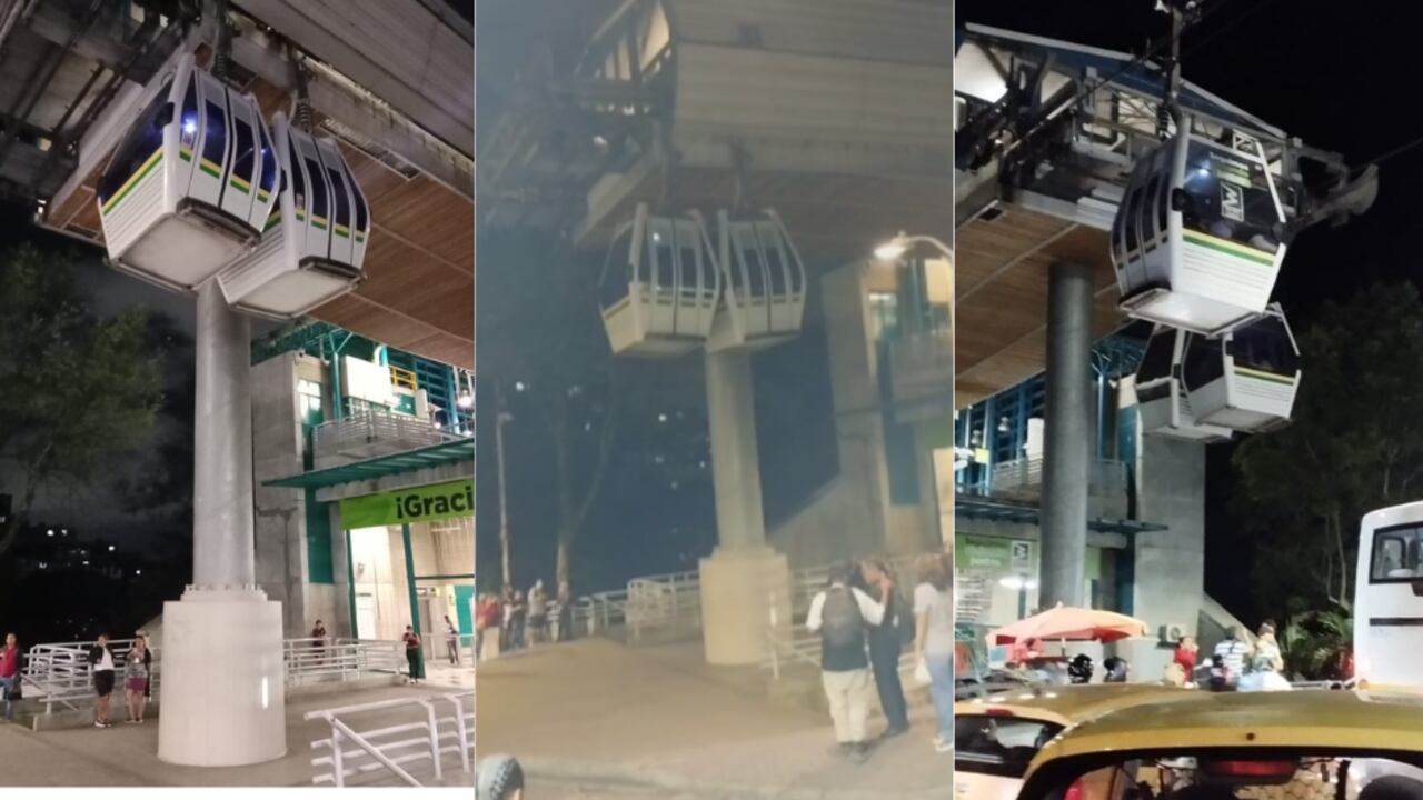 Emergencia de este miércoles en el metrocable de Medellín.