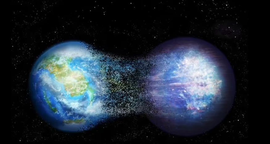 El efecto invernadero descontrolado puede transformar un planeta templado y habitable con un océano de agua líquida en la superficie en un planeta dominado por vapor caliente y hostil a cualquier vida (representación del artista)