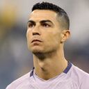 Cristiano durante los actos protocolarios en la semifinal de la Supercopa de Arabia