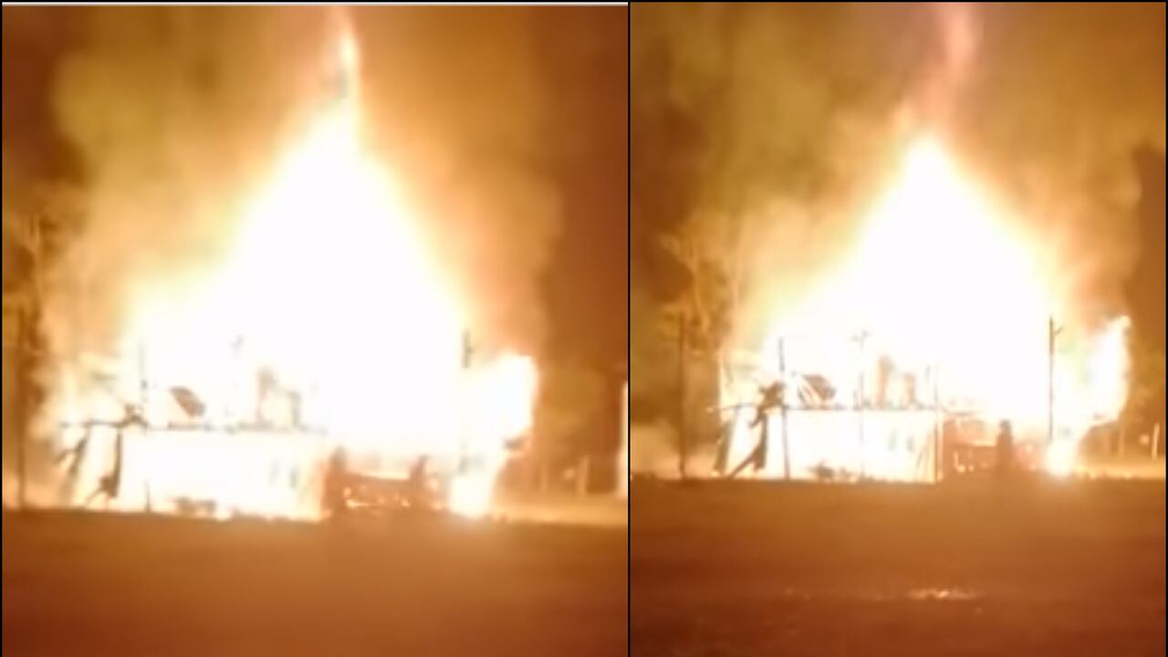 Las llamas consumieron en su totalidad varias viviendas. Al menos diez familias resultaron damnificadas.