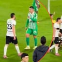 James Rodríguez se molestó con Johan Caballero en medio del partido de Internacional de Bogotá vs. Atlético Nacional.